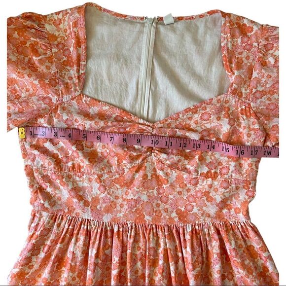BPāāOrange/PeachĀ SummerāDressāsizeā-Medium - Picture 10 of 10